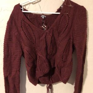 Maroon sweater